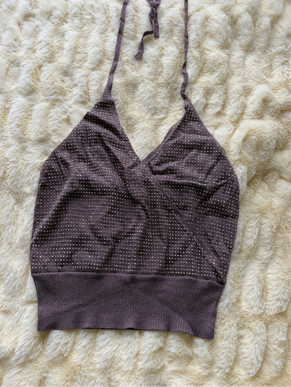 Sparkly BERSHKA tank top